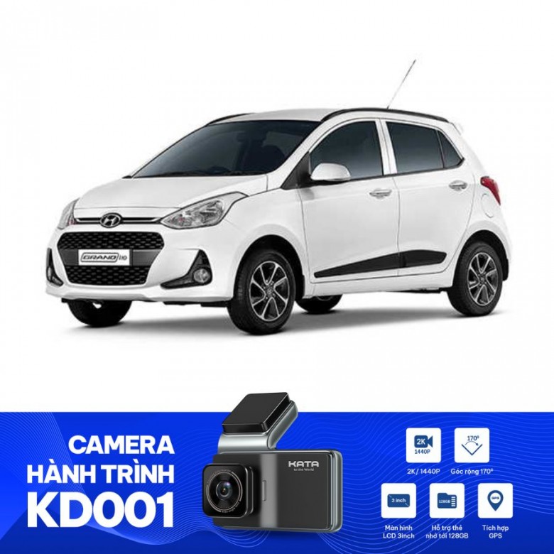 Lắp camera hành trình ô tô xe i10 để chạy dịch vụ 